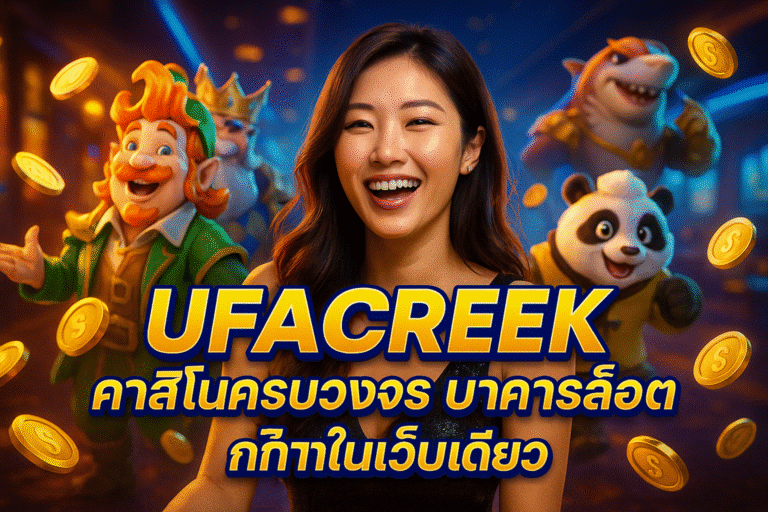 UFACREEK คาสิโนครบวงจร บาคาร่า สล็อต กีฬาในเว็บเดียว