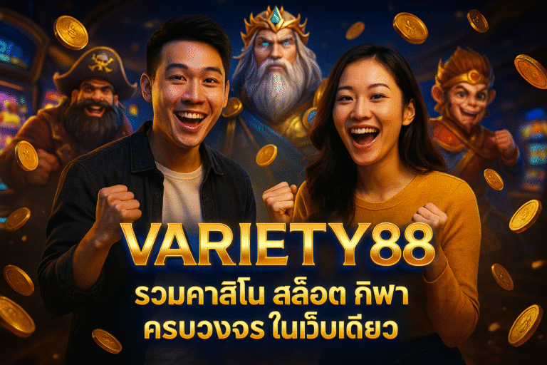 VARIETY88 รวมคาสิโน สล็อต กีฬา ครบวงจรในเว็บเดียว