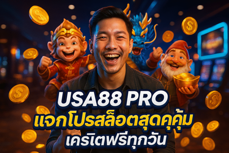 USA88 PRO แจกโปรสล็อตสุดคุ้ม เครดิตฟรีทุกวัน